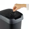 Rotho Twist rotējošs atkritumu spainis 50 l, sudraba krāsā