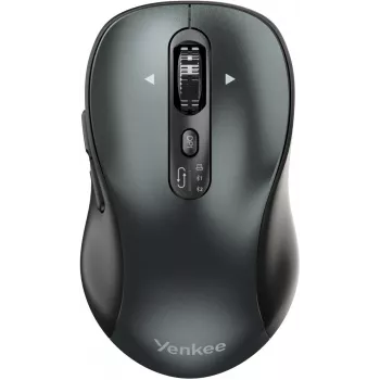 Vadu ergonomiska datorpele YENKEE YMS2010BK — kompakts dizains, vadu savienojums