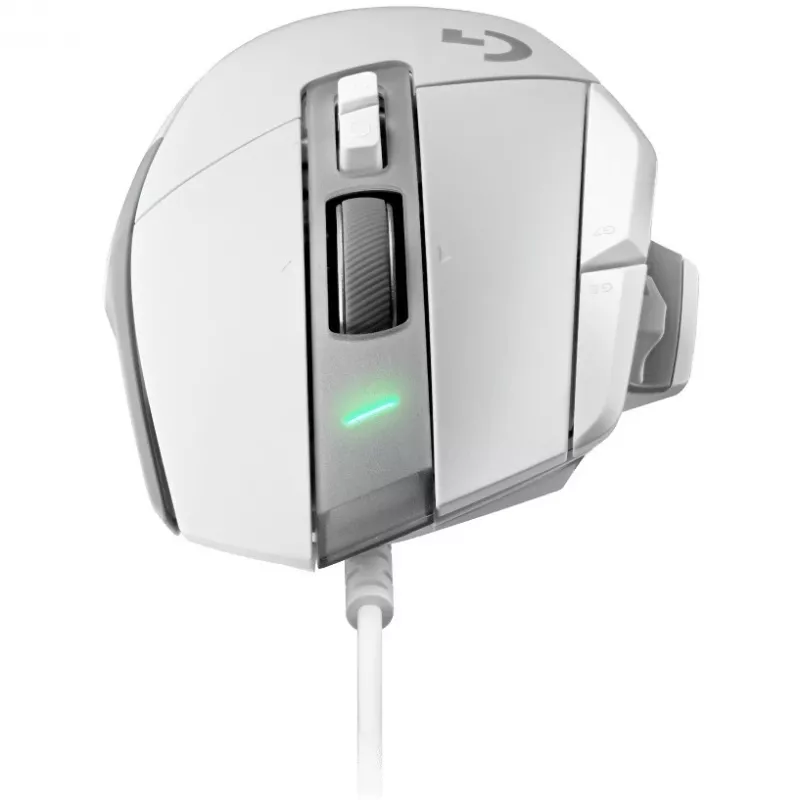 Spēļu peles komplekts Logitech G G502 X ar G240 cieto spēļu peļu paliktni — labā roka, optiskais 25600 DPI, USB Type-A, 13 pogas, balts