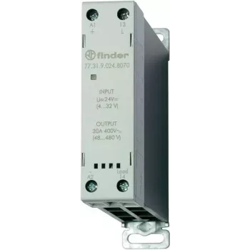 Finder Elektroniskais relejs (SSR), 77. sērija 77.31.9.024.8070 1 Normāli atvērts kontakts 30 A