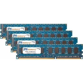 PHS-memory 32GB (4x8GB) komplekts RAM atmiņa Supermicro A+ Server 1022G-URF DDR3 UDIMM ECC 1600MHz PC3-12800E (SP267330)
