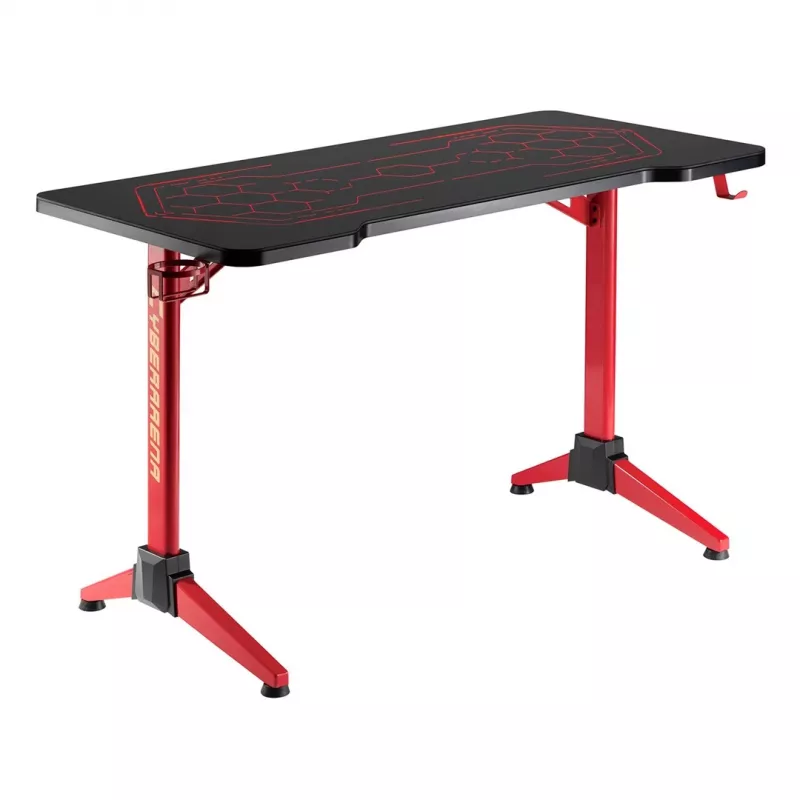 Spēļu galds MACLEAN RS163 RGB LED, liela virsma, max slodze 100 kg, max augstums 760 mm