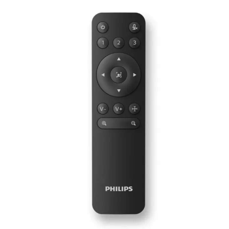 Philips PSE0550 SmartMeeting portatīva 4K kamera videozvaniem ar iebūvētu mikrofonu, 30 kadri/s, USB, melnā un sudraba krāsā