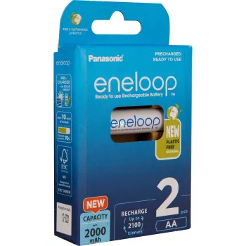 Akumulatori PANASONIC ENELOOP AA 2000 mAh 2 gab. (BK-3MCDE/2CP)
