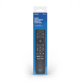 Tālvadības pults Savio RC-13 IR bezvadu Sony televizoriem, darbības rādiuss 10 m