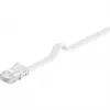 Wentronic Goobay CAT 5e plakanais patch vads, U/UTP, balts, 5 m - CCA vara maisījums (93361)