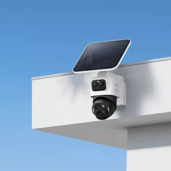 Anker Innovations Eufy SoloCam S4, IP-Sicherheitskamera, Innen & Außen, Kabellos, Decke/Wand, Schwarz, Weiß, Patrone (Form)