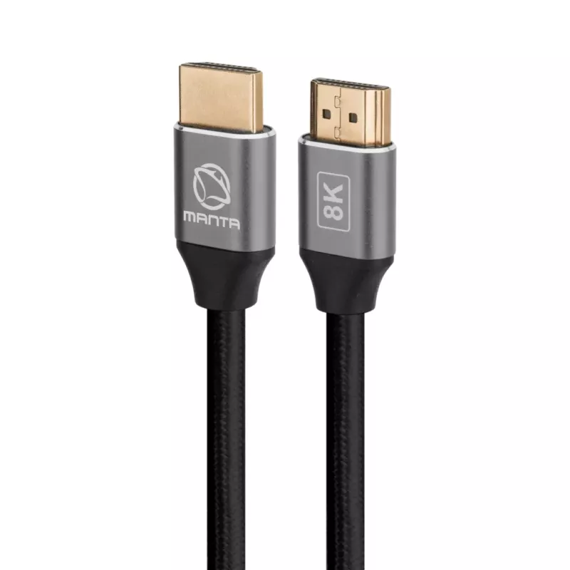 HDMI kabelis MANTA HDMI-3MC 3 m – atbalsta līdz 8K izšķirtspējai