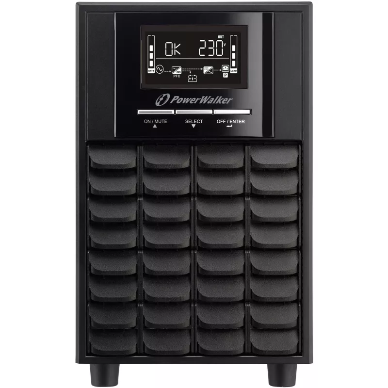 PowerWalker VI 1100 CW līnijas interaktīvais nepārtrauktās barošanas avots (UPS) 1100 VA (1,1 kVA), 770 W, 7 Ah, RS-232, USB, melns