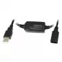 LogiLink UA0143 USB kabelis USB 2.0 USB-A spraudnis pret ligzdu 10.00 M Melns