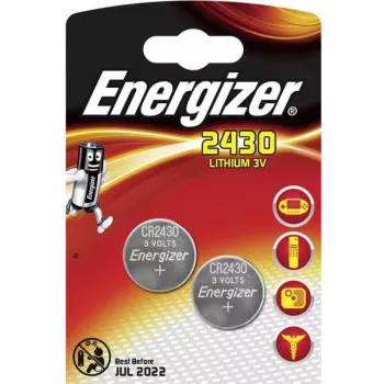 Energizer CR2430 - Litija pulksteņa/monētas baterija - CR2430 - blistera iepakojums (637991)