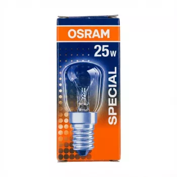 Osram spuldze bumbas forma 25W caurspīdīga 230V E14