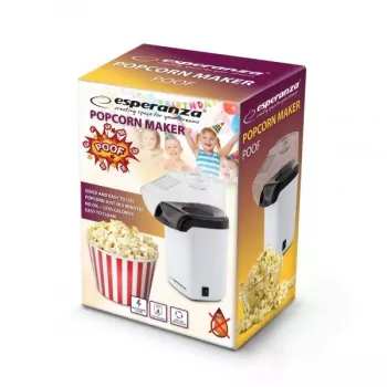 Popkorna gatavotājs Esperanza EKP005W Melns Balts, 0.27 L, 1200 W, karstā gaisa