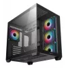 DeepCool CG530 4F Mid Tower korpuss, melns, rūdīts stikls