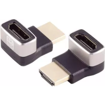 S/CONN 10-01051 HDMI-A dzimuma pārveidotājs, melns/sudrabs, zeltīti kontakti