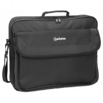 Manhattan Cambridge Laptop Soma 17.3 collas, Clamshell atvērums, Melna, ZEMAS IZMAKSAS, Piederumu kabata, Dokumentu nodalījums aizmugurē, Noņemama plecu siksna, Ekvivalents Targus CN418EU, Piezīmjdatora maciņš, Trīs gadu garantija