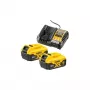 Bateriju un lādētāja komplekts DeWALT DCB1104P2 18 V 5.0 Ah (2 baterijas, lādētājs)