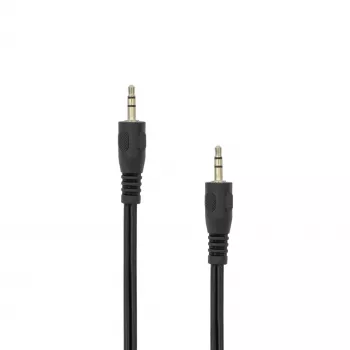 SBOX AUDIO KABELIS 3.5 mm vīriešu-vīriešu 0.5 m Melns
