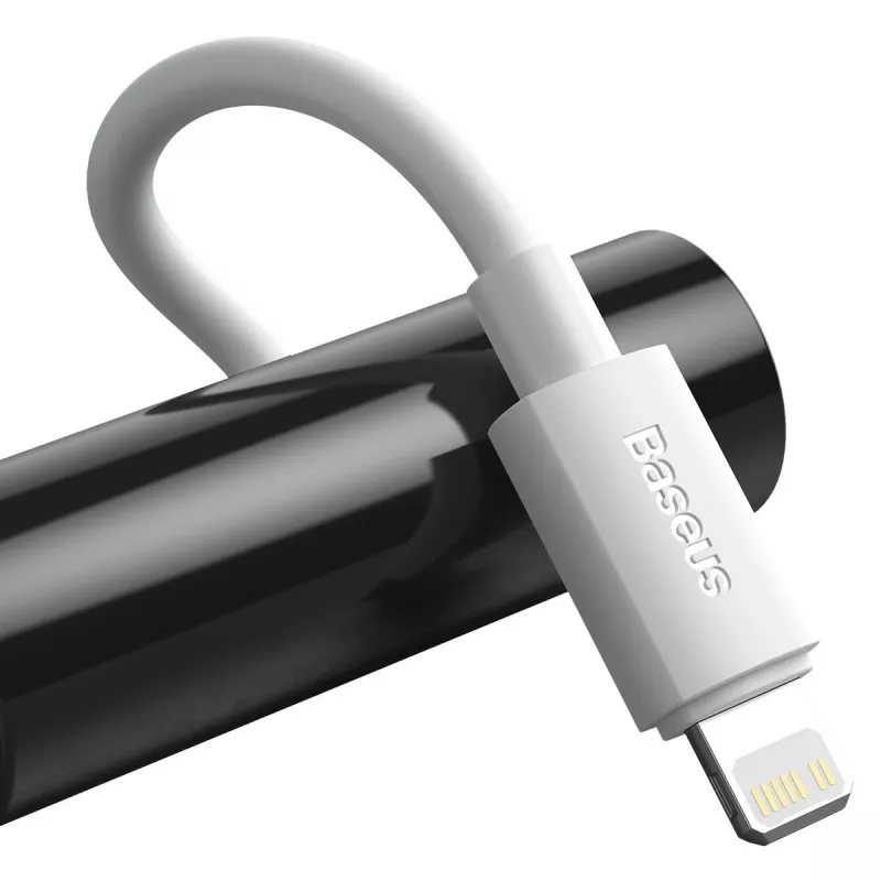 Baseus Simple Wisdom Datu Kabeļu Komplekts USB-C uz Lightning PD 20W (2 gab./Komplekts) 1,5m Balts