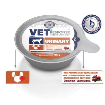 VET RESPONSE Urinary mitrā barība kaķiem - 85g