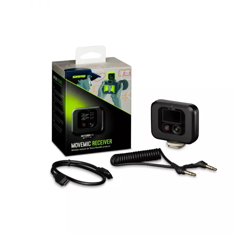 Shure MV-R-Z6 MoveMic bezvadu uztvērējs kamerai (uzstādāms uz aukstās kurpes)