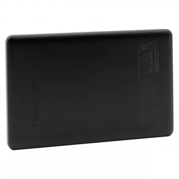 RealPower PB-5000 MAG Ultra Slim pārnēsājamais akumulators 5000 mAh, bezvadu uzlāde, USB-C, 20 W, melns