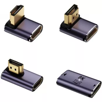 HDMI Type A uz HDMI Type A kabeļa adapteris 4smarts 541489, Pelēks, 4 gab., 40 g