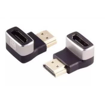 HDMI dzimuma mainītājs MicroConnect HDM19F19MA2-8K Melns, zeltīts, 90° leņķis