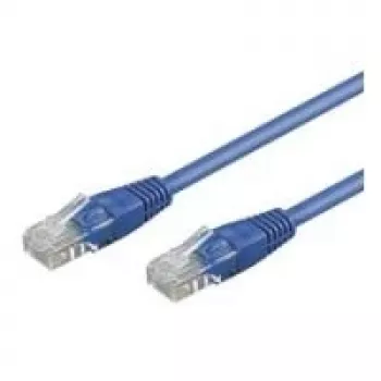 Wentronic Goobay CAT 6 Patch Kabelis, U/UTP, Zils, 3 m - CCA Vara Maisījums (68407)