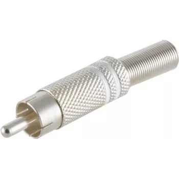 RCA (Cinch) savienotājs ShiverPeaks 52000-W — metāla korpuss, 6 mm, balts