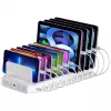 Unitek uzlādes stacija 10X USB 2.4A 60W Balta