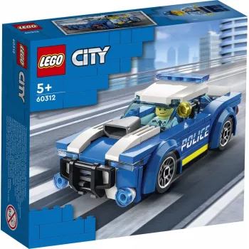 LEGO 60312 City Policijas Auto Būvēšanas Komplekts ar Policista Figūru, Bērniem no 5 Gadiem, Dāvanu Ideja, Piedzīvojumu Sērija