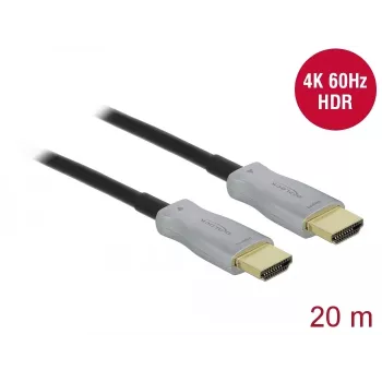 DeLOCK 85015 aktīvais optiskais HDMI kabelis 4K 60 Hz 20 m