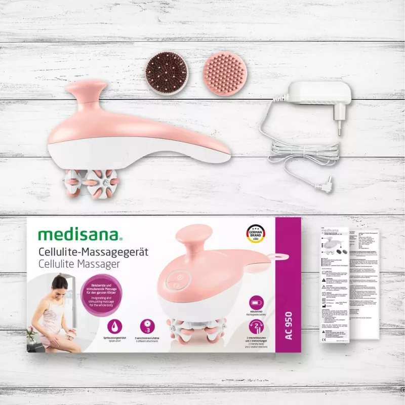 Medisana AC 950 masieris pret celulītu, rozā zelta/balts