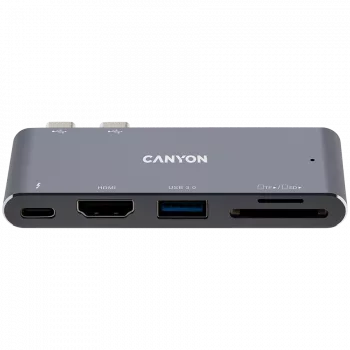 CANYON DS-5 5in1 Thunderbolt 3 4k Space Grey centrmezgls
