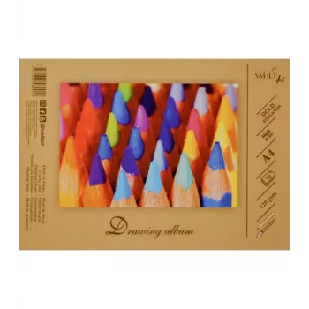 Zīmēšanas bloks SMLT, A4, 120 g, līmēts (30) 0708-209