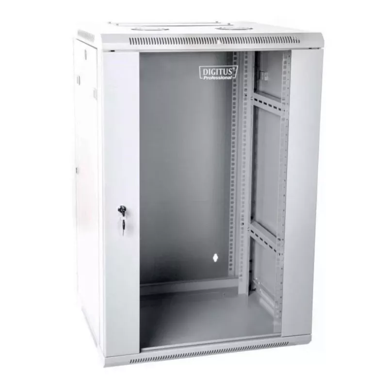 Digitus DN-WD19 12U/600 sienas skapis, 19 inch, gaiši pelēks
