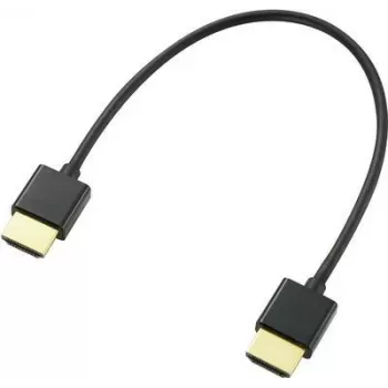 SpeaKa Professional HDMI savienojuma kabelis 20 cm Audio Return Channel, apzeltīti kontakti, melns [1x HDMI spraudnis - 1x HDMI spraudnis] (SP-9076308)