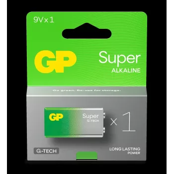 ALKALĪNĀ BATERIJA 6LR61 9V GP SUPER 1GAB.