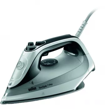 Braun TexStyle 7 Pro SI7149WB gludeklis (sausā un tvaika režīms) EloxalPlus zole 2900 W Melns, Balts