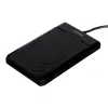 HDD/SSD korpuss Unitek Y-3036, 2.5 collu SATA III, USB 3.2 Gen 1 (5 Gbit/s), UASP, integrēts USB-A kabelis, melns