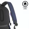 Ikdienas mugursoma XDDESIGN Bobby Soft ar 15.6 collu klēpjdatora nodalījumu, 16 L, tumši zila, PET