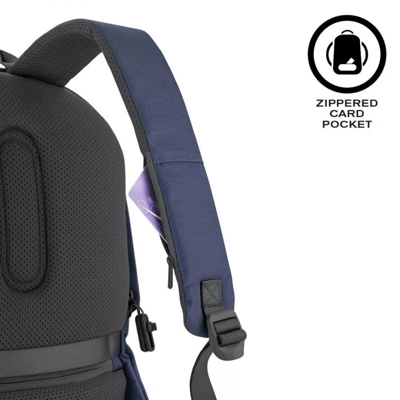 Ikdienas mugursoma XDDESIGN Bobby Soft ar 15.6 collu klēpjdatora nodalījumu, 16 L, tumši zila, PET