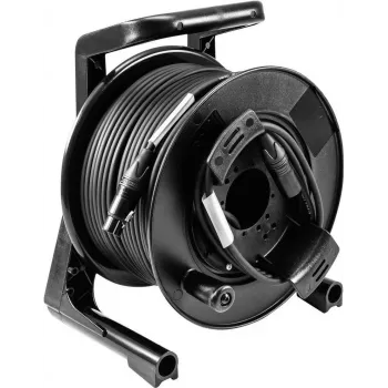 Kabeļa spole PSSO DMX 50m XLR 2x0,22 — 50 m DMX kabelis uz spoles ar XLR savienotājiem