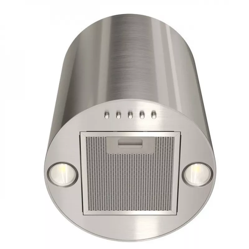Tvaika nosūcējs MAAN Elba Mini WPB 431 Satin, tērauda korpuss, 400 mm augstums, Ø310 mm, 120–300 m³/h, elektroniska vadība
