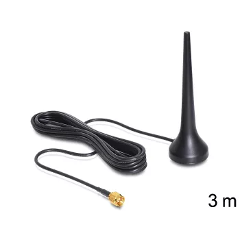 DeLOCK 88690 visvirziena antena GSM signālam, RP-SMA, 2 dBi