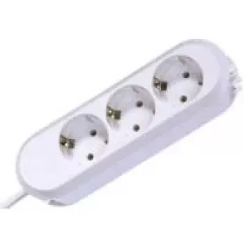 Pagarinātājs Bachmann 388.270 1.5m 3 AC Kontaktligzdas Balts