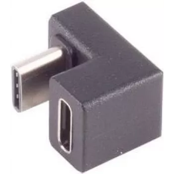 USB-C adapteris ShiverPeaks 13-40006, USB 3.1 taisnā leņķī 180° savienotājs