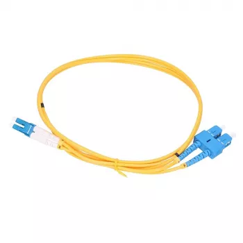 Extralink Patchcord LC/UPC-SC/UPC, Vienmoda, Duplekss, G652D, 3mm, 10m