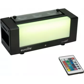 LED bar EUROLITE AKKU Bar-3 Glow QCL Flex QuickDMX RGBW ar akumulatoru